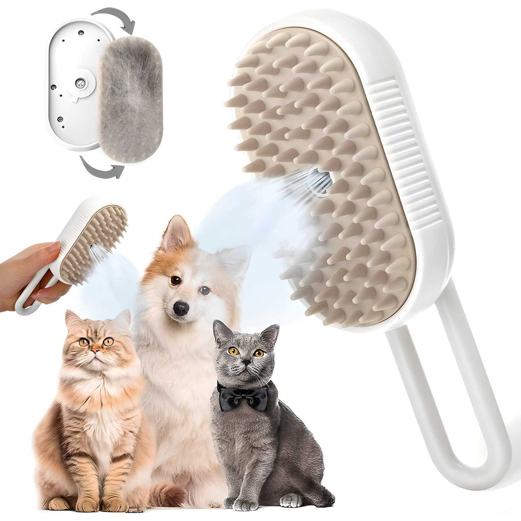 3 in 1 Pet Grooming Brush | Perfect for Both Cats & Dogs