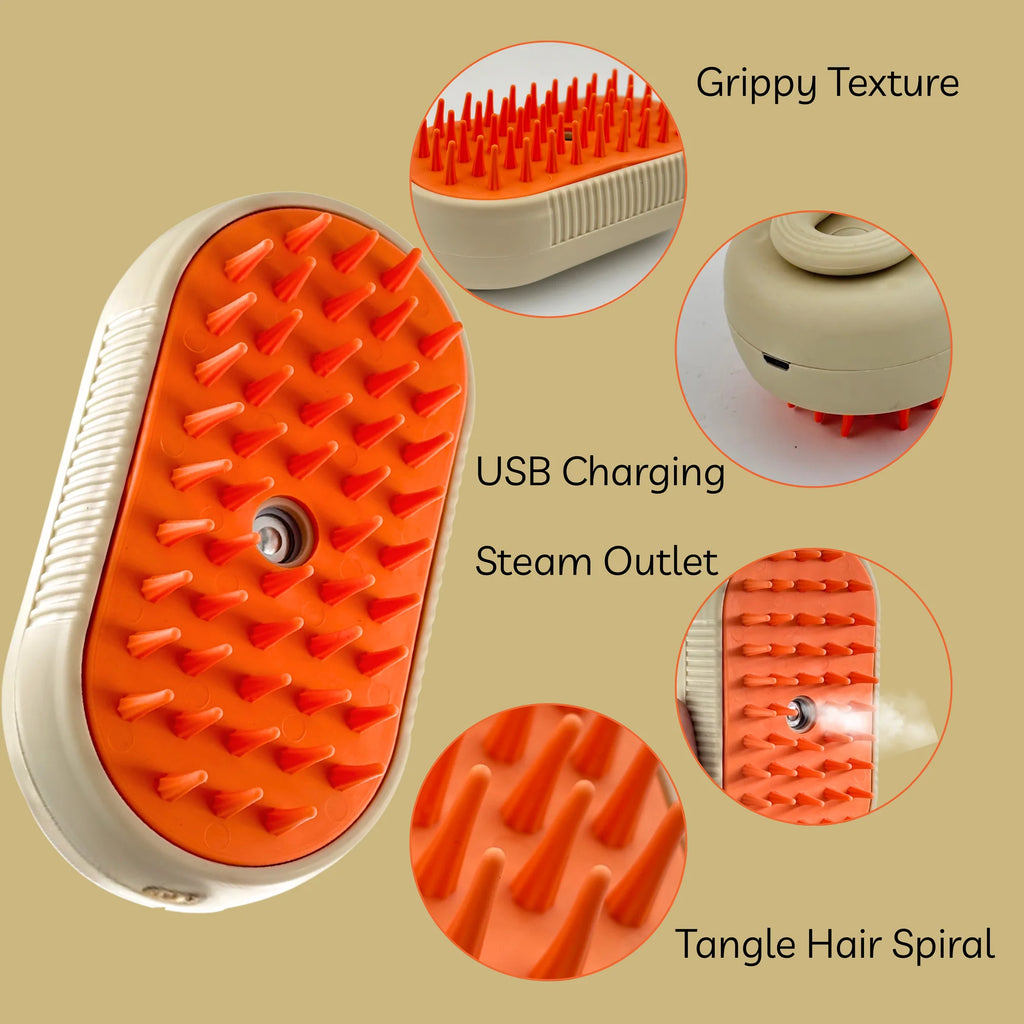 3 in 1 Pet Grooming Brush | Perfect for Both Cats & Dogs