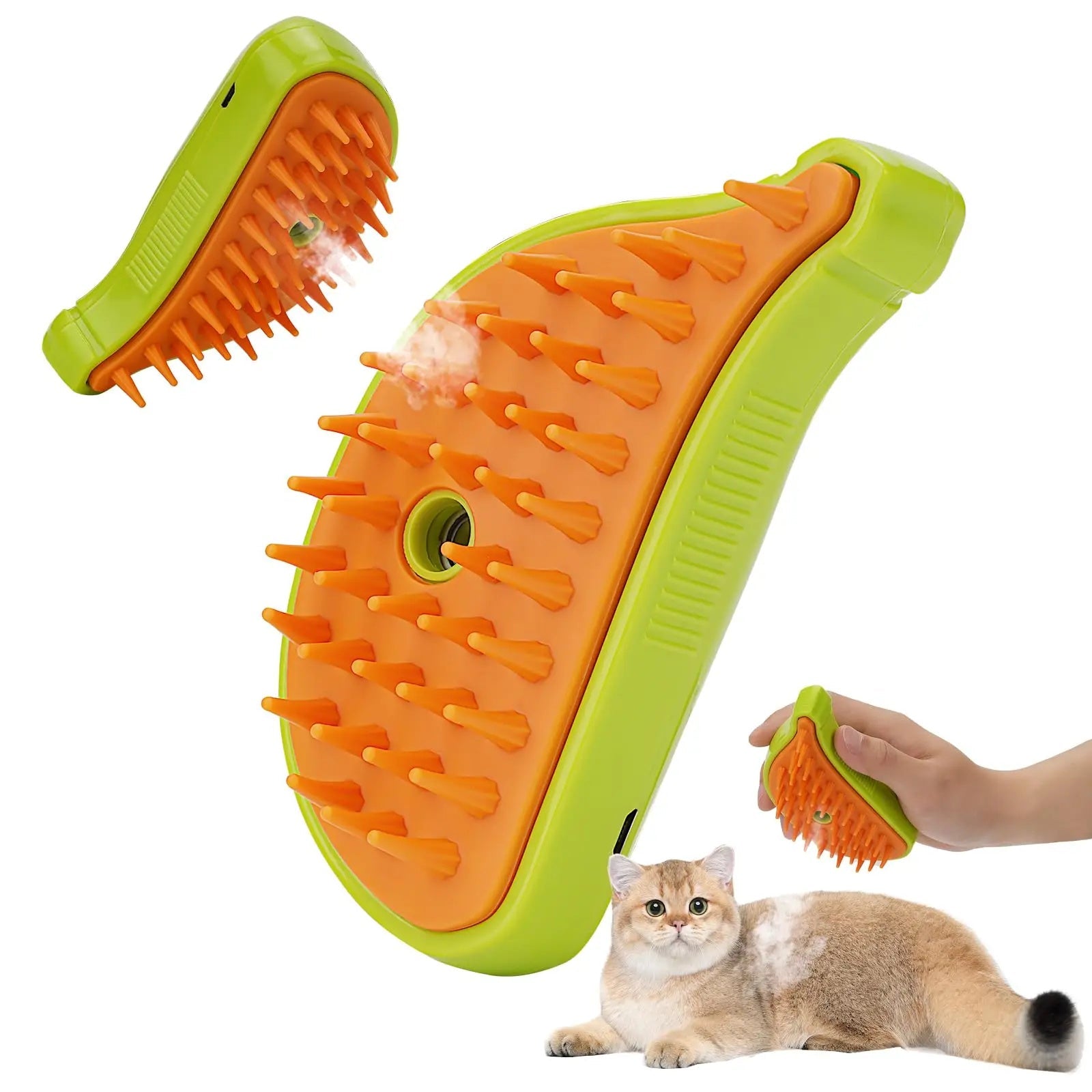 Grooming Spa Deluxe: Steamy Spray Massage Comb for Dogs