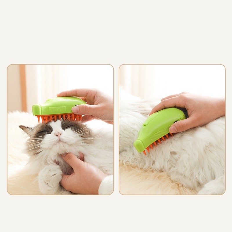 Grooming Spa Deluxe: Steamy Spray Massage Comb for Dogs